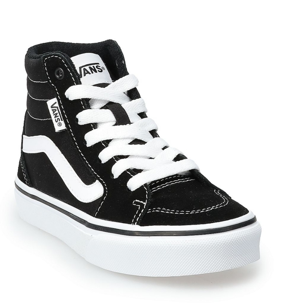 Black and white girls vans 🤍🖤